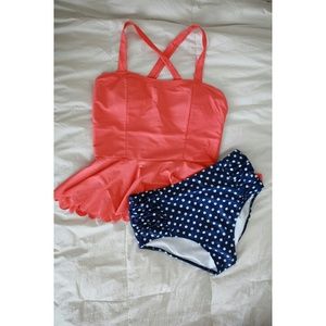Tankini top and bottom